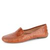 Casual Patricia Green | Jillian Driving Moccasin In Crocodile Cognac Croc