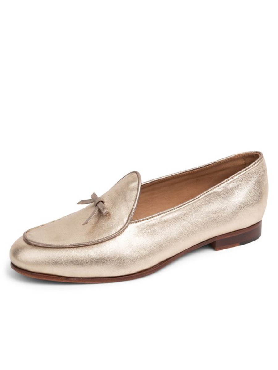 Flats Patricia Green | Coco Belgian Loafer Gold