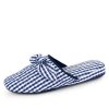 Slippers Patricia Green | Zoe Gingham Check Slipper Navy