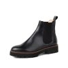 The Lug Sole Patricia Green | Chelsea Lug Sole Bootie Black