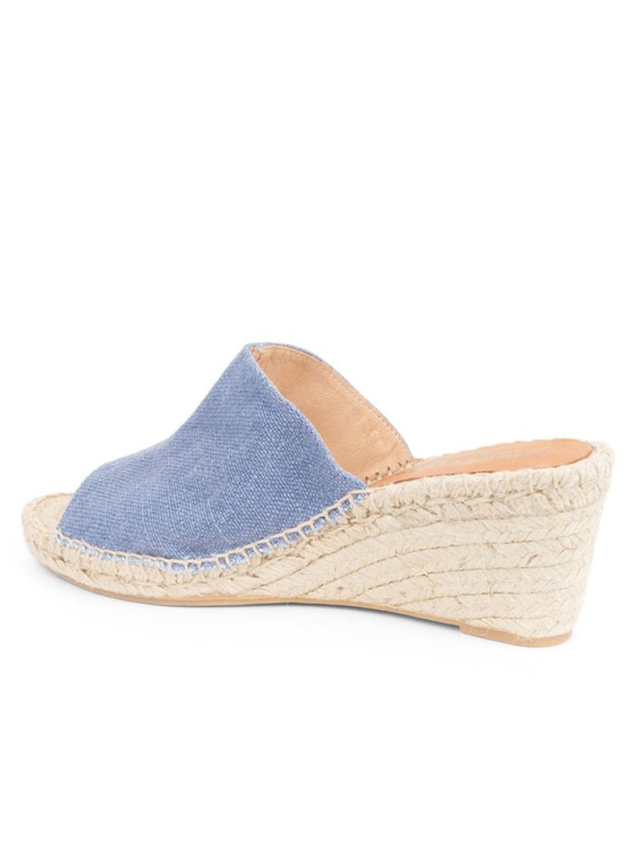 Wedges Patricia Green | Shen Peep-Toe Espadrille Indigo