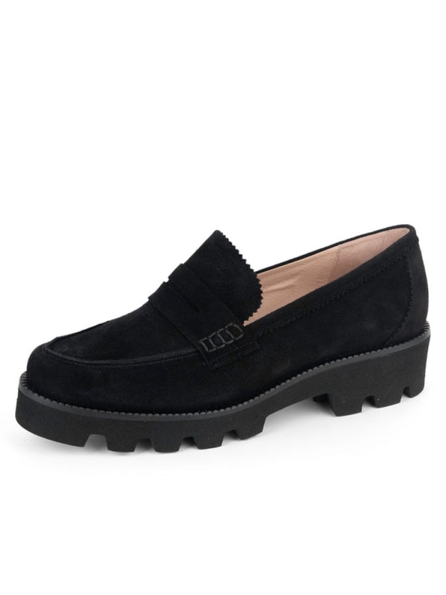 Sport Patricia Green | Vince Lug Sole Penny Loafer Black