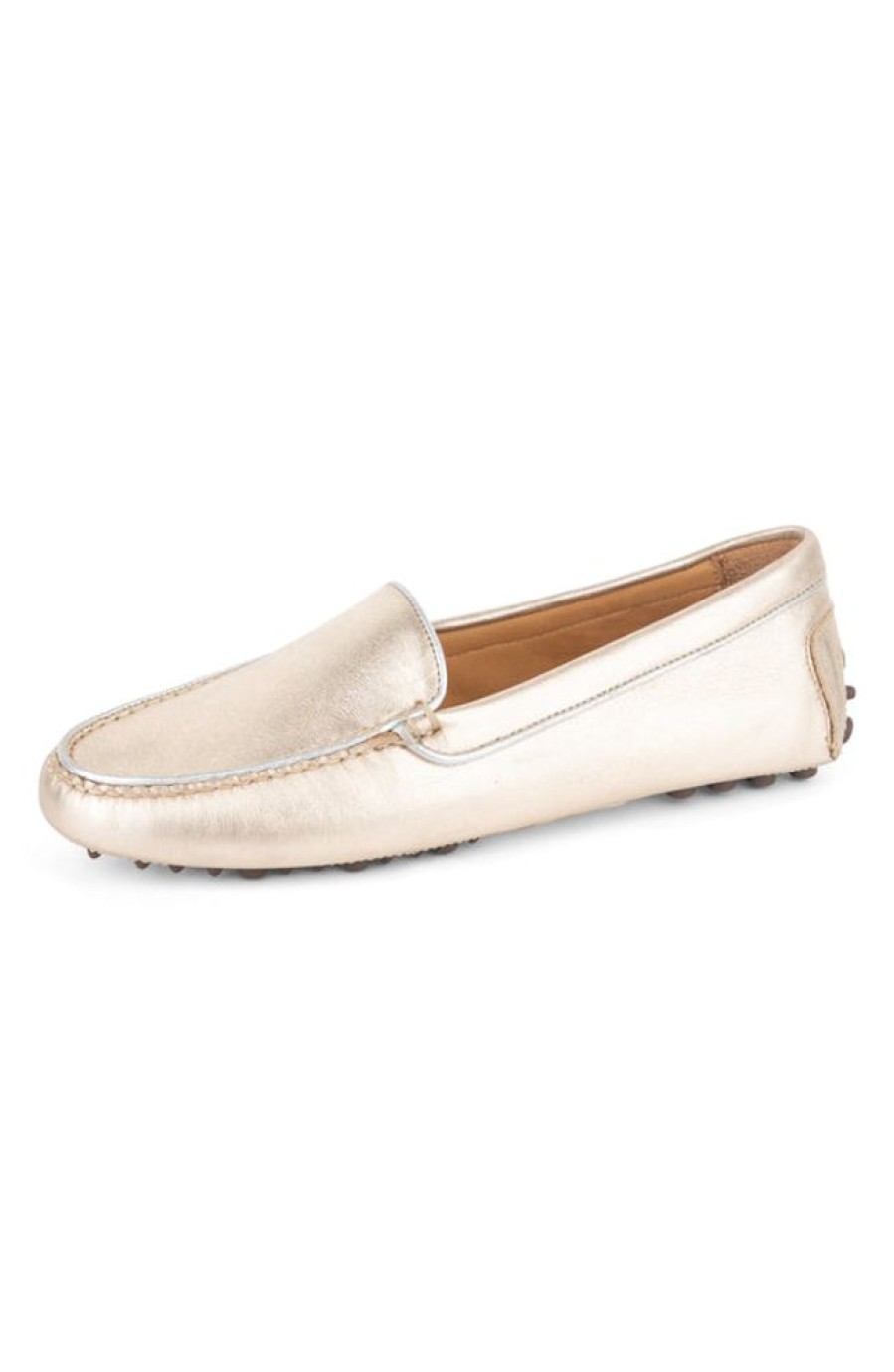 Loafers & Oxfords Patricia Green | Jill Piped Driving Moccasin Gold