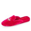 Slippers Patricia Green | Queen Bee Embroidered Velvet Slipper Hot Pink