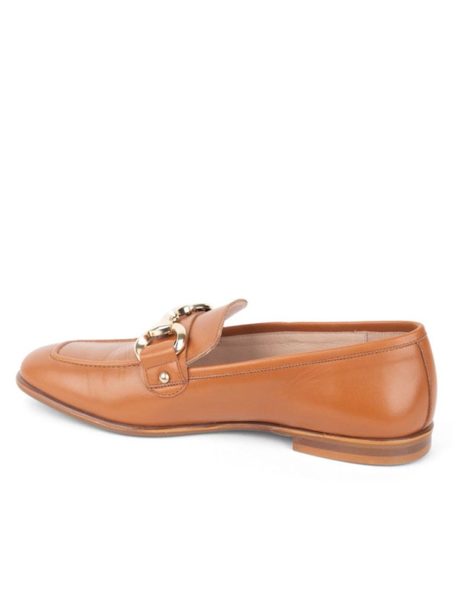 Flats Patricia Green | Harlow Horsebit Loafer Cognac