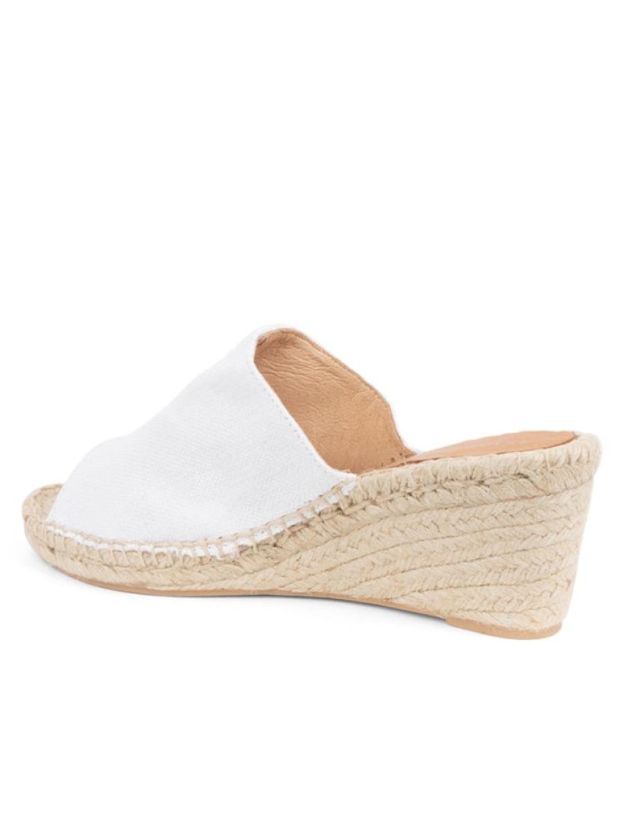 Wedges Patricia Green | Shen Peep-Toe Espadrille White