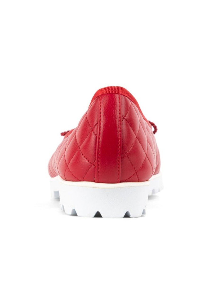 The Lug Sole Paul Mayer | Best Lug Sole Ballet Red/White Lug