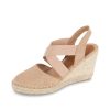 Wedges Patricia Green | Mila Espadrille With Elastic Straps Nude