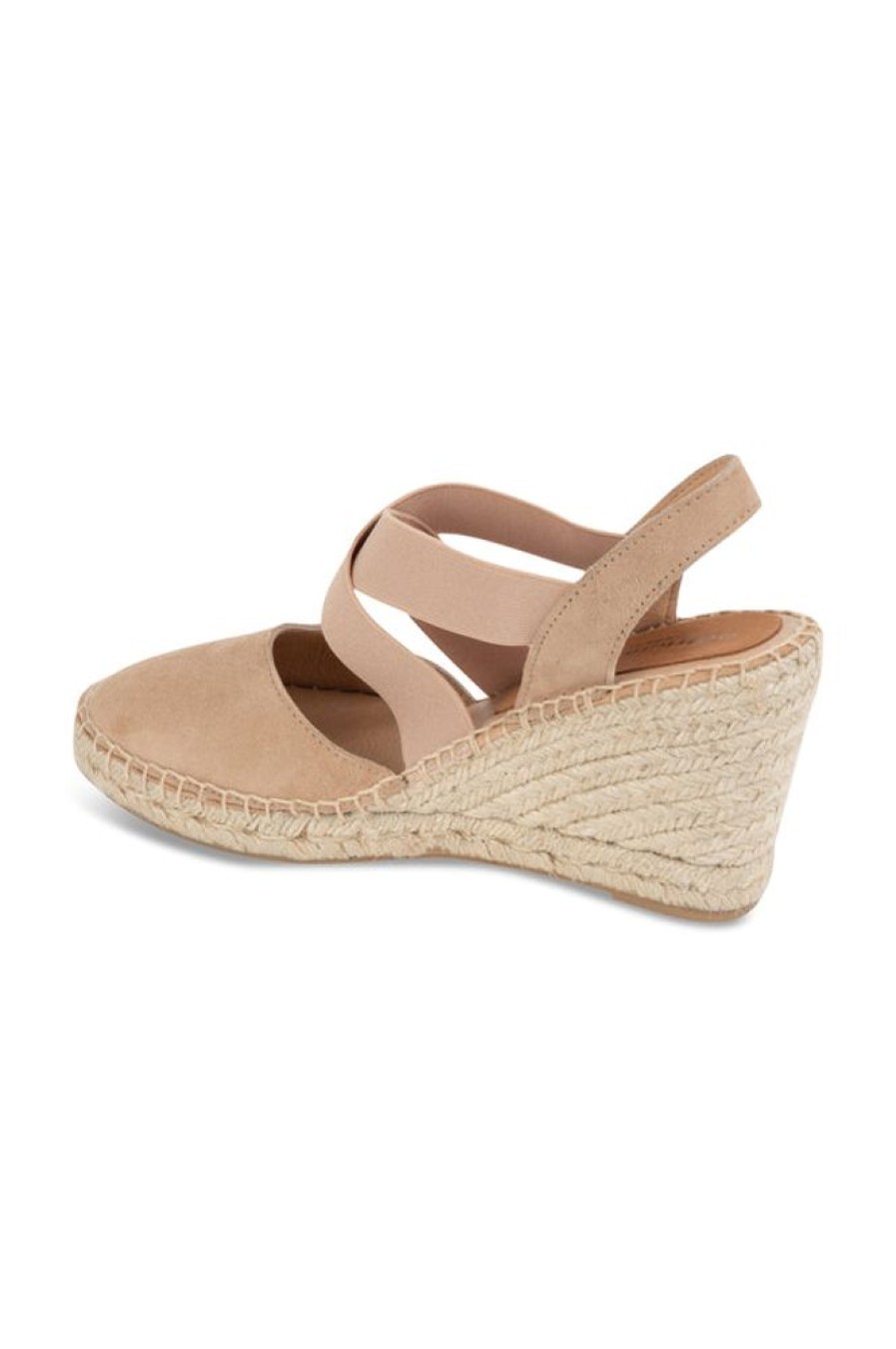 Wedges Patricia Green | Mila Espadrille With Elastic Straps Nude