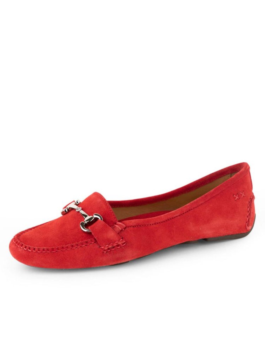 Casual Patricia Green | Carrie Driving Moccasin Red