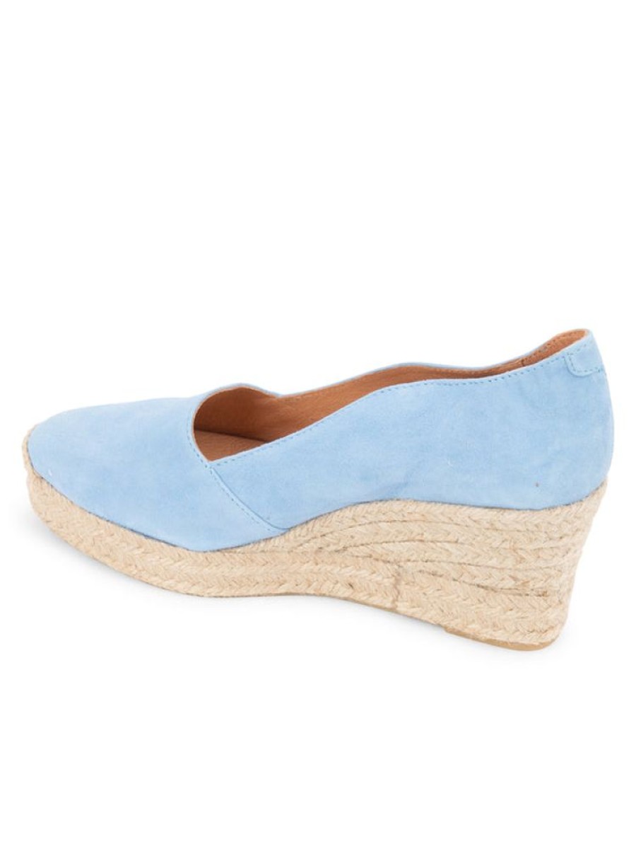 Espadrilles Patricia Green | Vienna Scalloped Espadrille French Blue