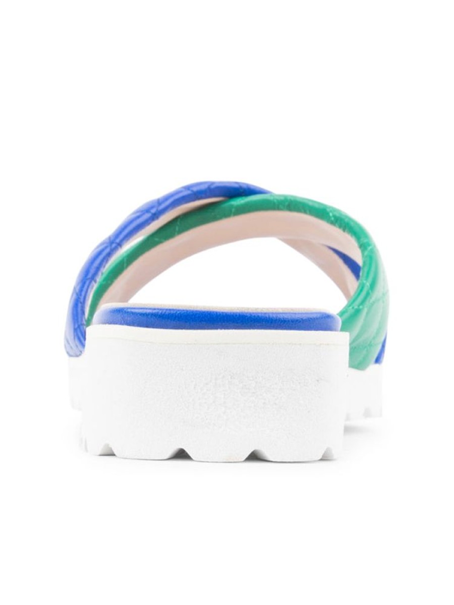 Sport Paul Mayer | Pop Criss-Cross Lug Sole Sandal Cobalt/Green