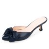 Clogs & Mules Patricia Green | Malibu Kitten Heel Mule Navy