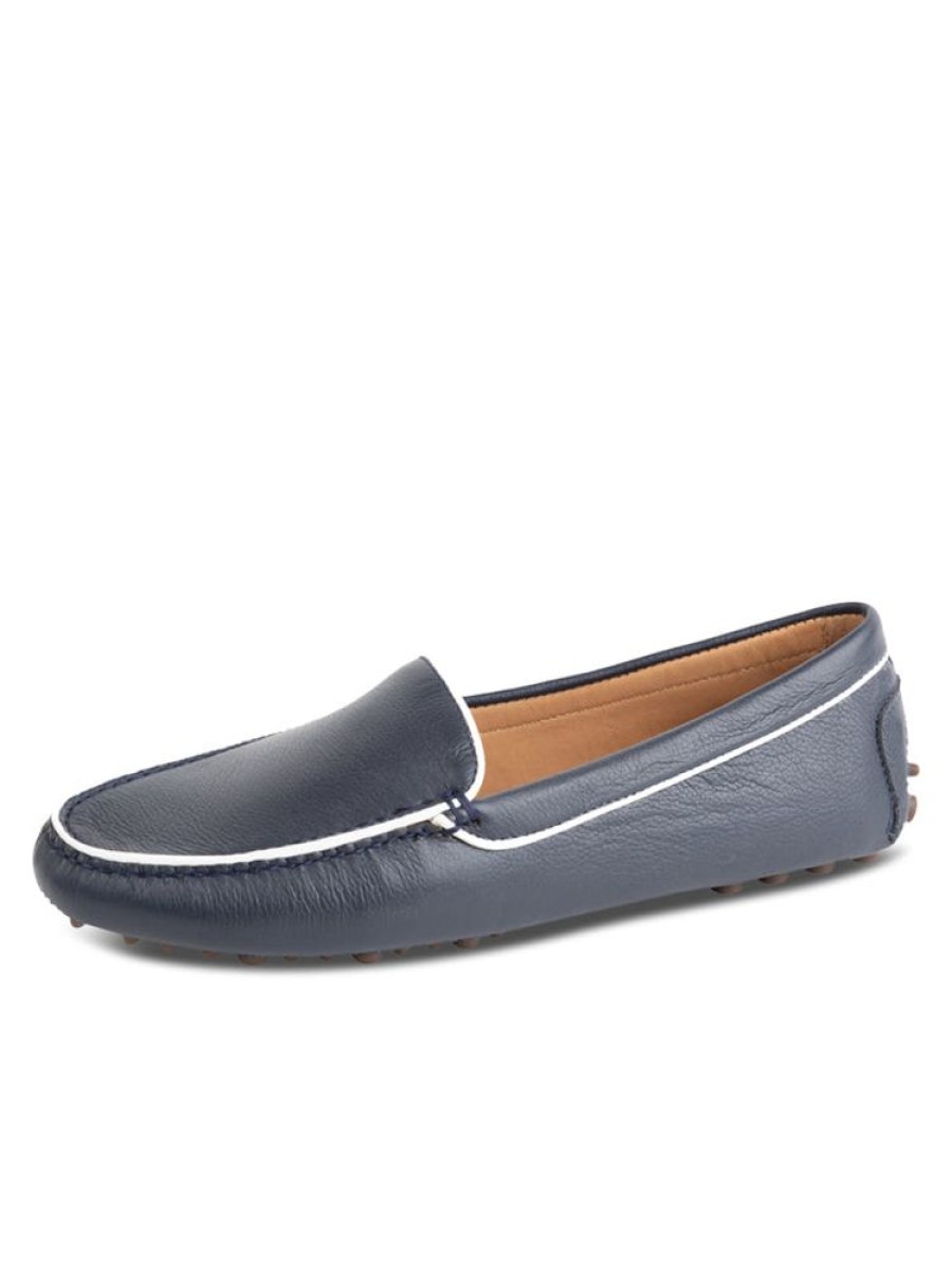 Driving Moccasins Patricia Green | Jill Piped Driving Moccasin Navy