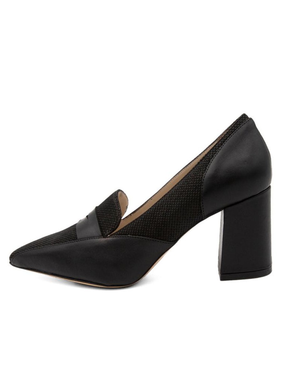 Pumps Amalfi by Rangoni | Iberide Black Piuma Lux /Black Honey Mad