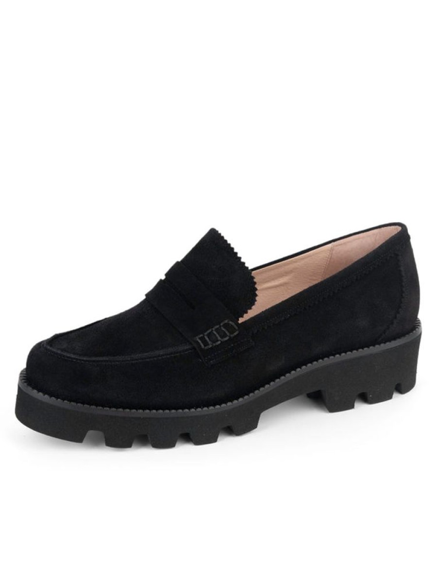 The Lug Sole Patricia Green | Vince Lug Sole Penny Loafer Black