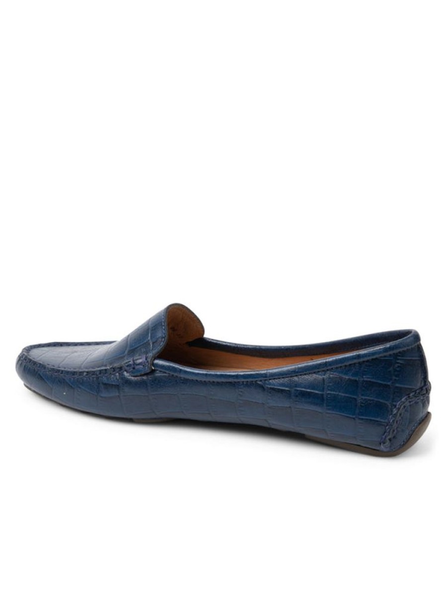 Driving Moccasins Patricia Green | Jillian Driving Moccasin In Crocodile Navy Crocodile