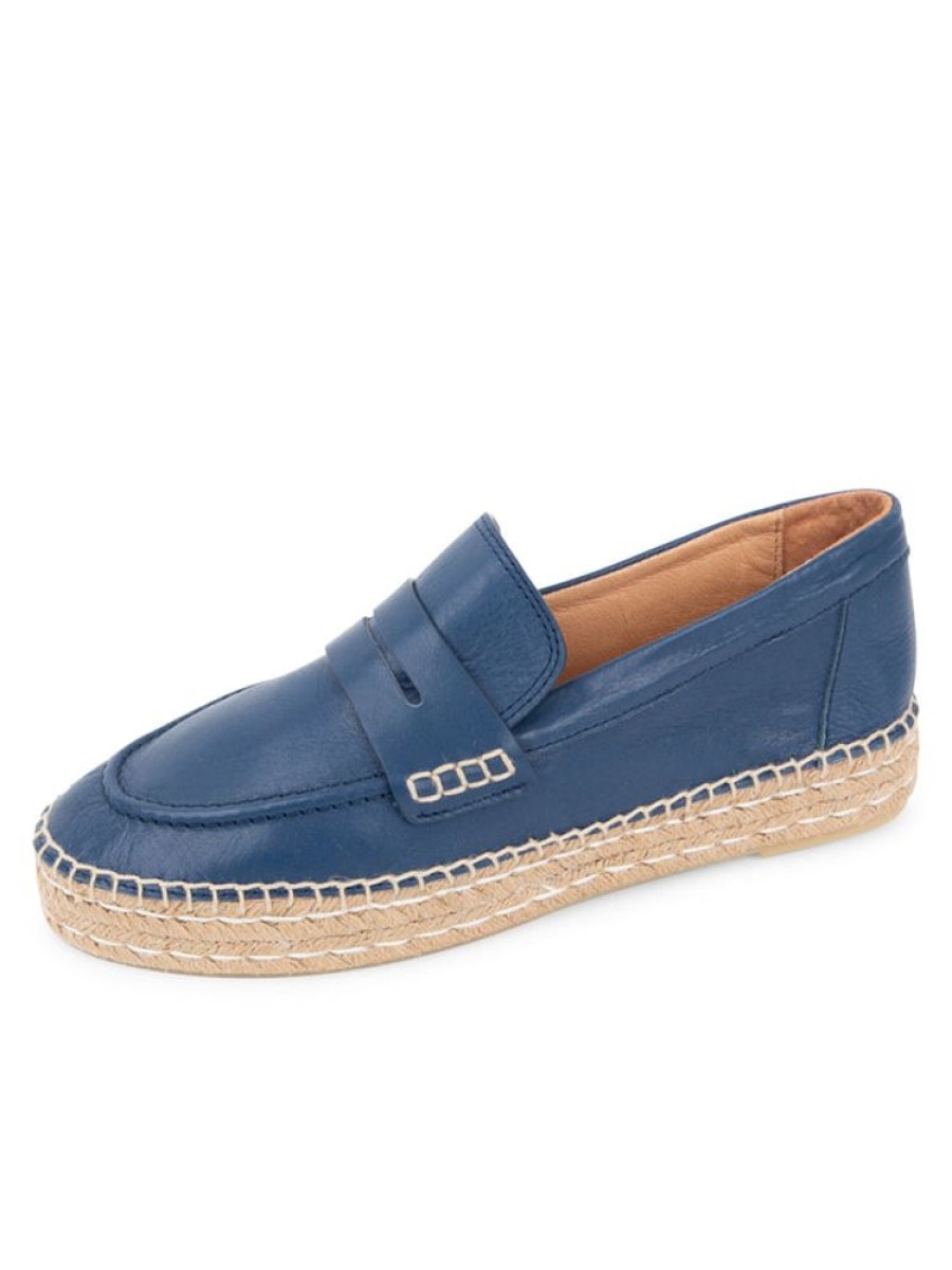 Espadrilles Patricia Green | Sebastian Penny Loafer Slip On Espadrille Navy