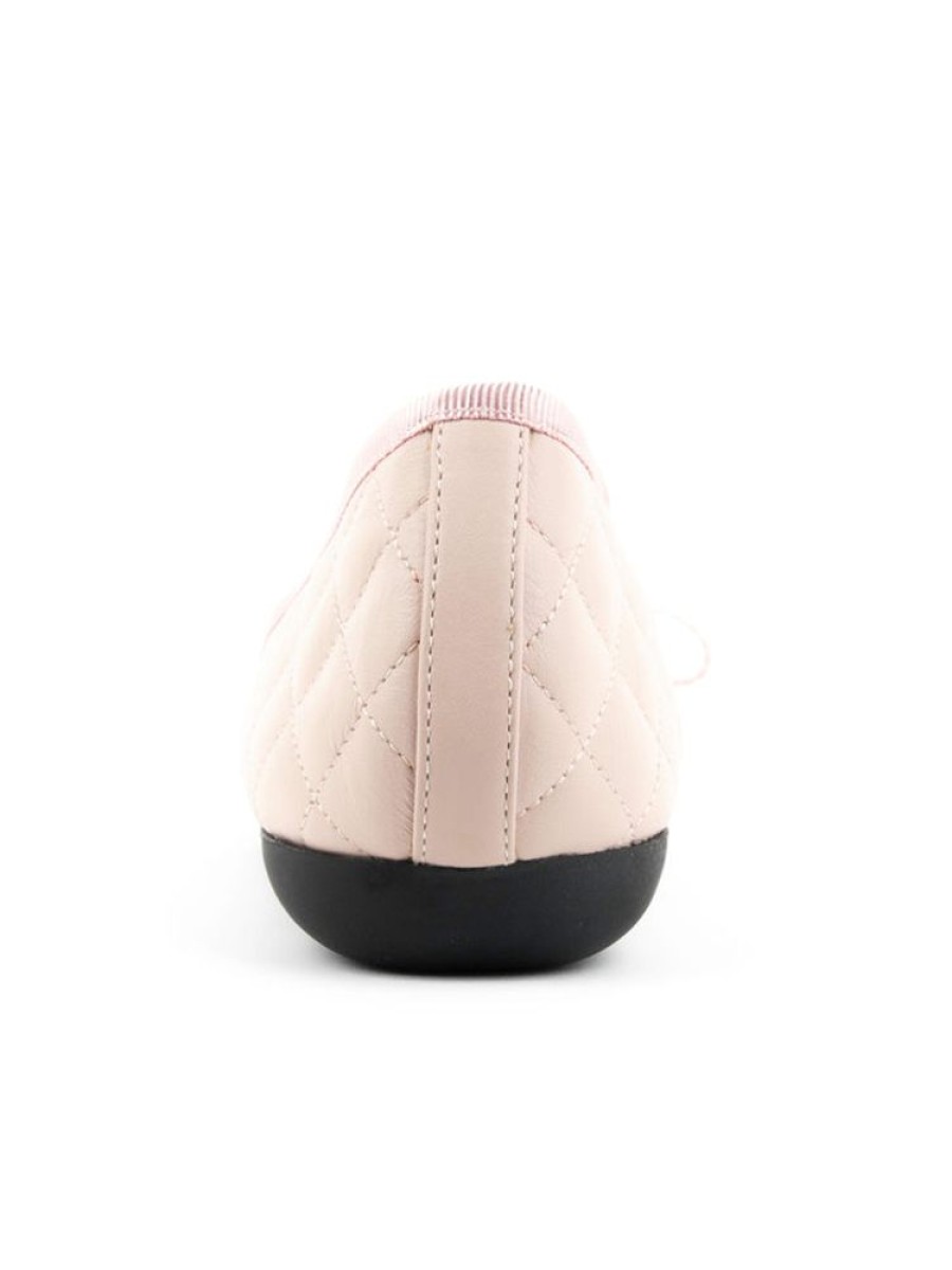 Sport Paul Mayer | Bay Peep-Toe Quilted Ballet Flat Blush