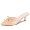 Clogs & Mules Patricia Green | Montauk Kitten Heel Mule Nude