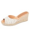 Wedges Patricia Green | Verona Slip On Espadrille Metallic Pearl