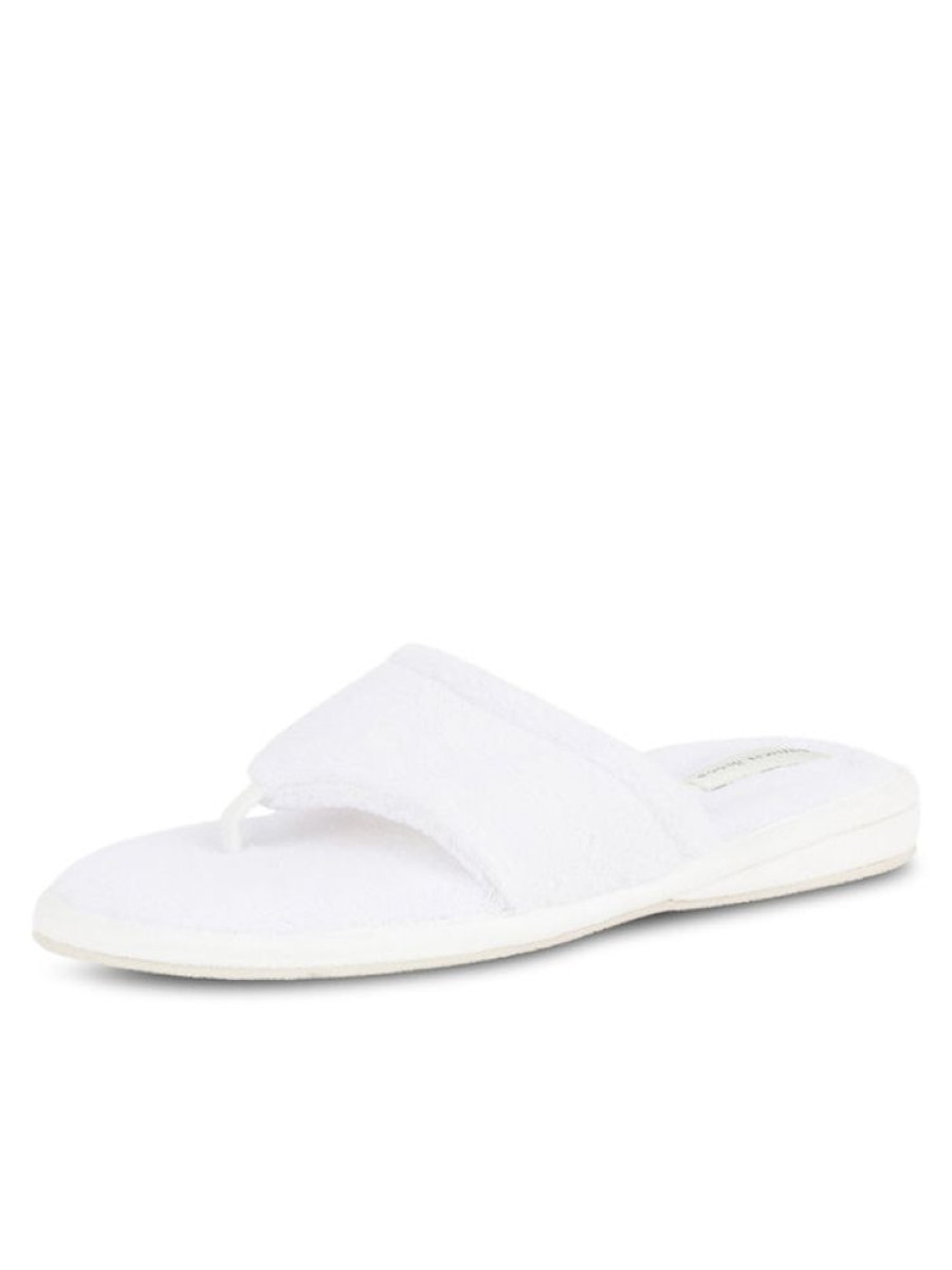 Slippers Patricia Green | Splash Microterry Thong Slipper White