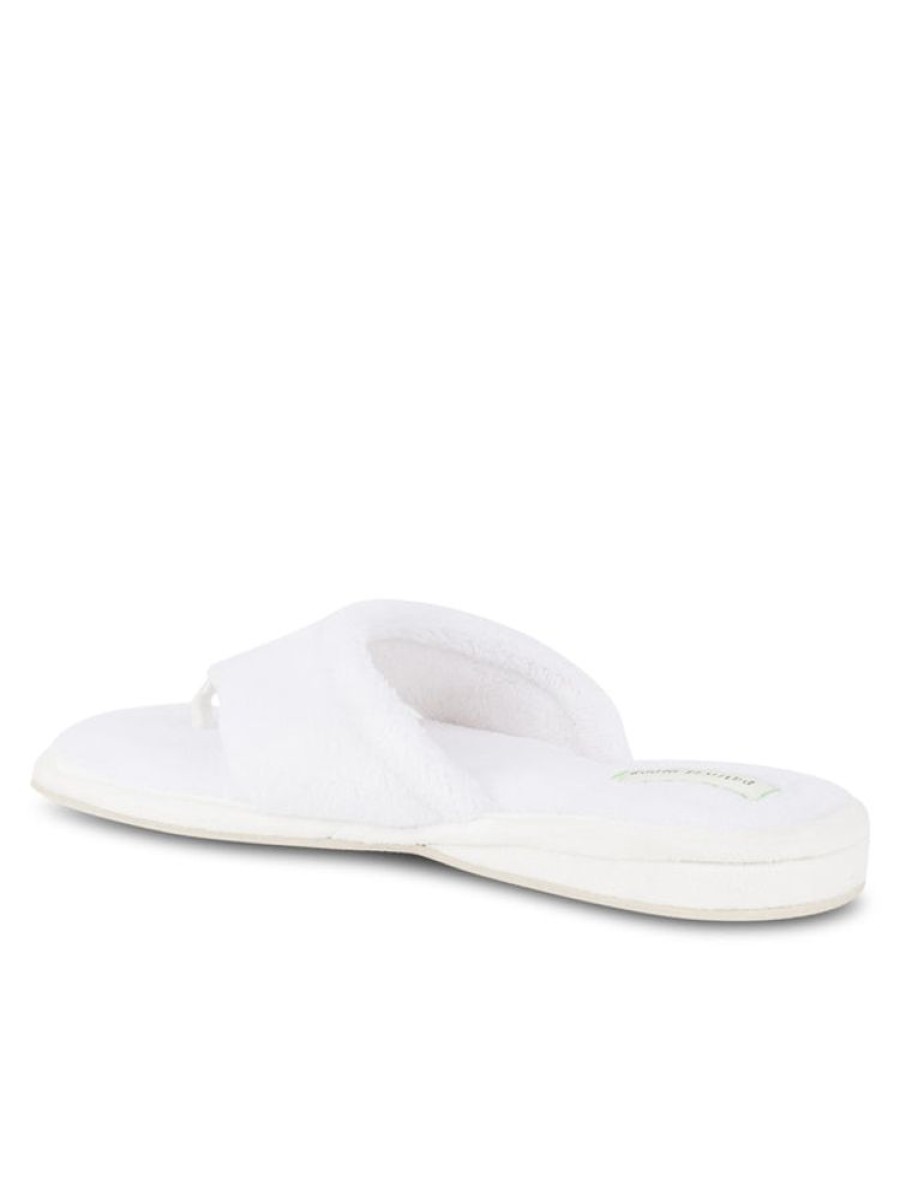 Slippers Patricia Green | Splash Microterry Thong Slipper White