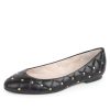 Casual Paul Mayer | Madison Quilted Leather Ballet Flat Black Leather