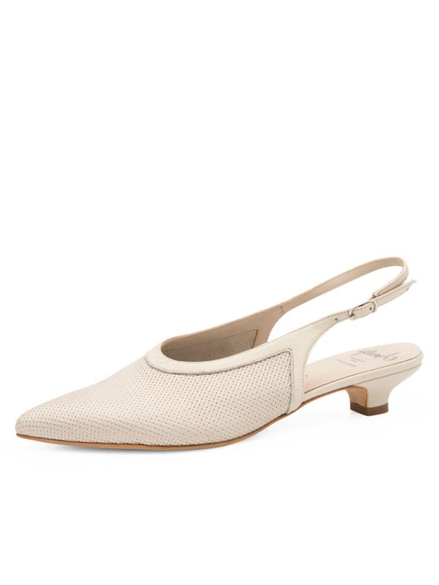 Kitten Heels Amalfi by Rangoni | Amaranto Sabbia Honey Mad/Beige Piuma Lux