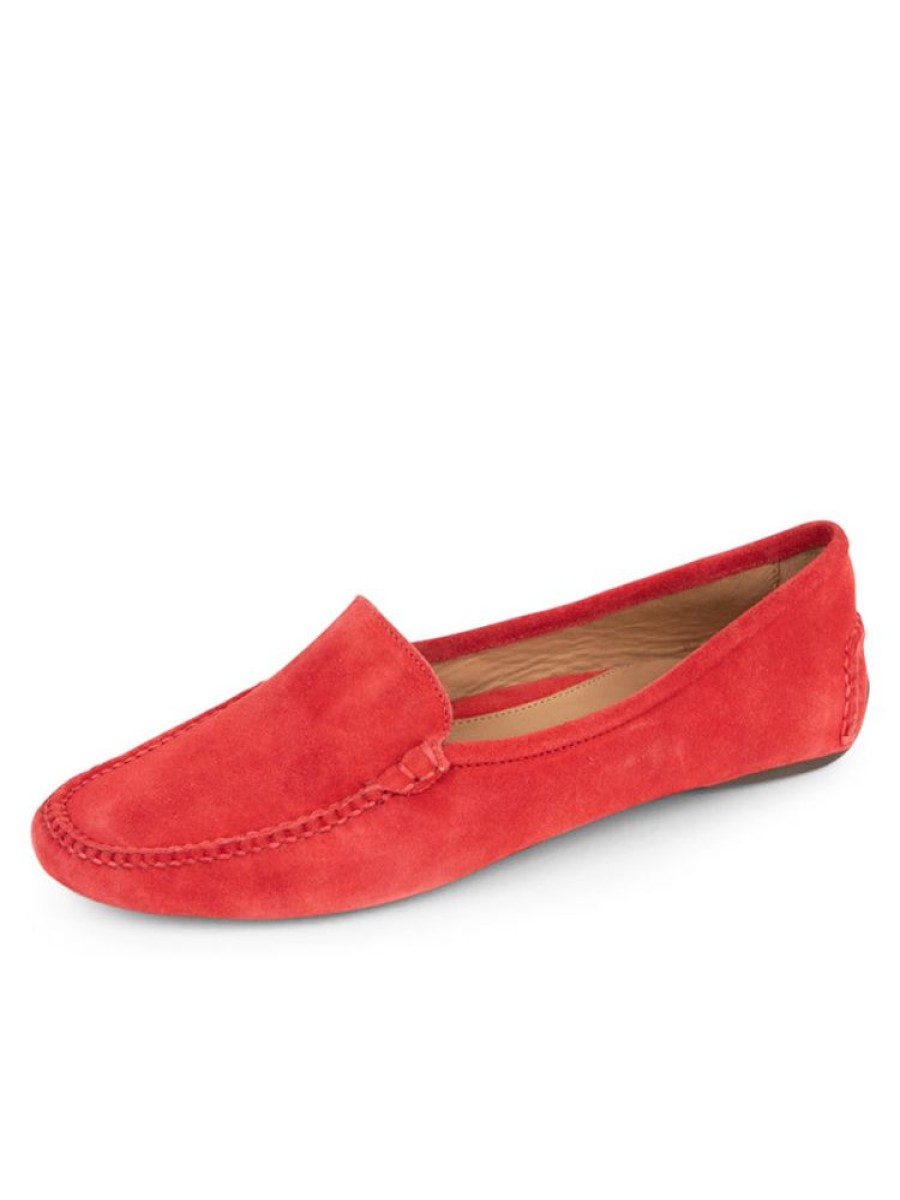 Driving Moccasins Patricia Green | Jillian Driving Moccasin Scarlett Red Suede