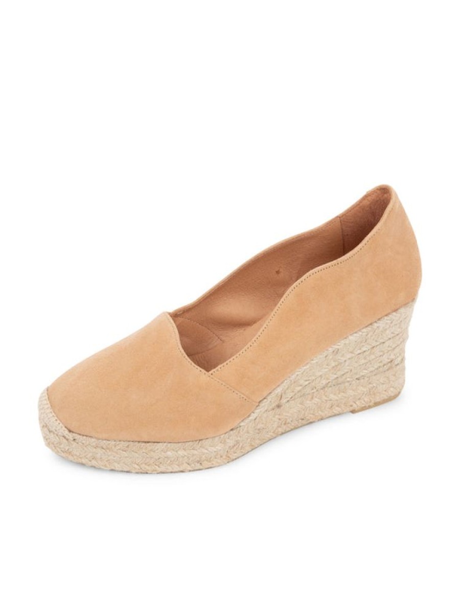 Espadrilles Patricia Green | Vienna Scalloped Espadrille Camel