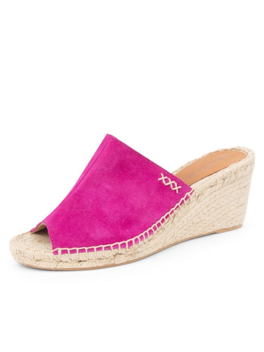 Espadrilles Patricia Green | Shen Peep-Toe Espadrille Magenta