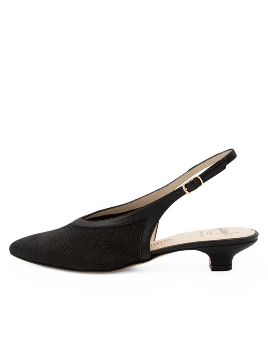 Kitten Heels Amalfi by Rangoni | Amaranto Nero Honey Mad/Black Piuma Lux