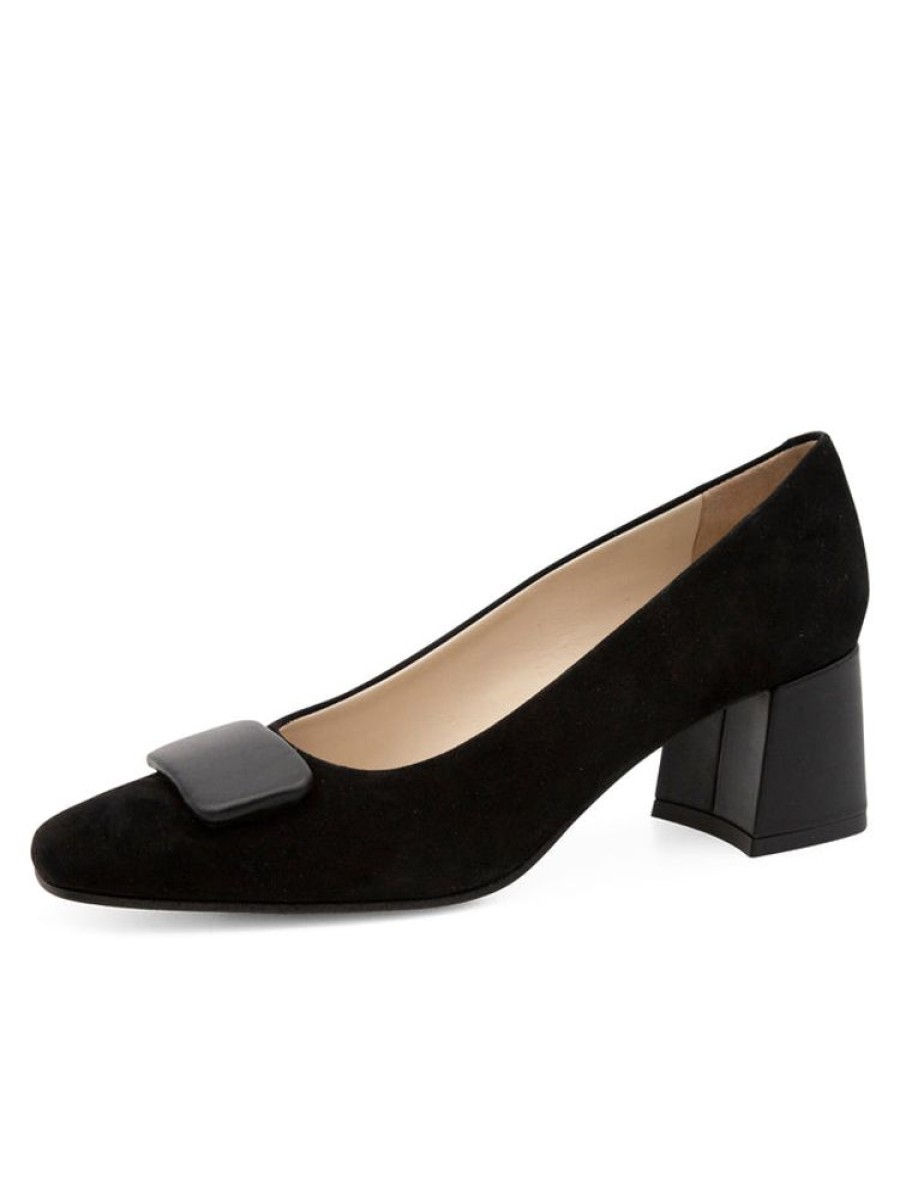 Pumps Amalfi by Rangoni | Saggina Black Cashmere / Black Parmasoft