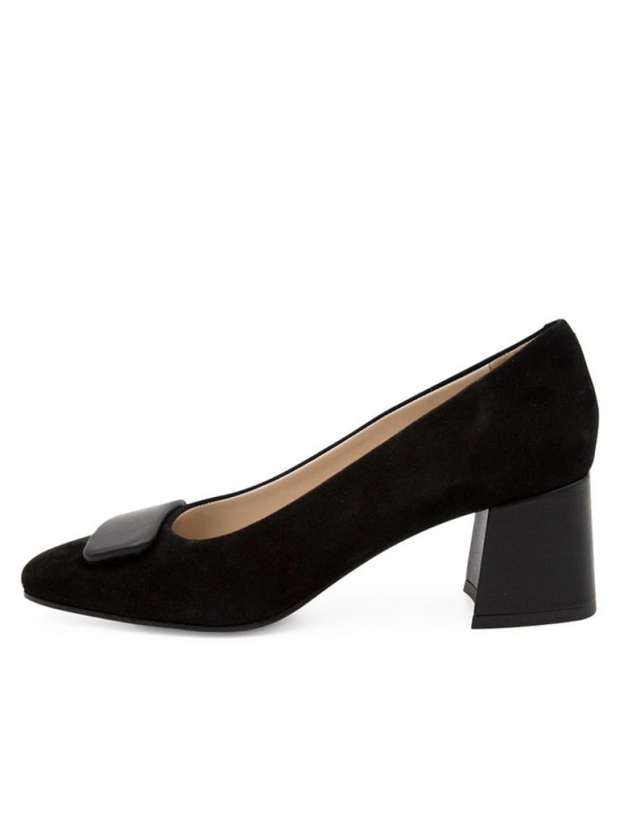 Pumps Amalfi by Rangoni | Saggina Black Cashmere / Black Parmasoft