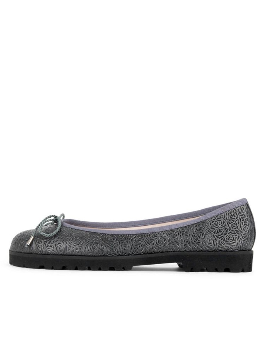 Casual Paul Mayer | Bingo Lug Sole Ballet Pewter Laser Cut