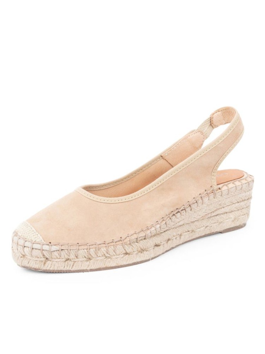 Espadrilles Patricia Green | Valencia Closed Toe Slingback Espadrille Camel